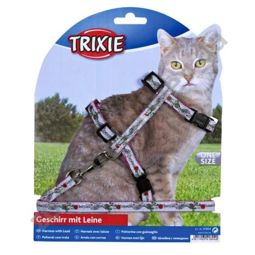Trixie - нейлоновая шлейка с поводком Трикси для кошек