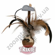 Trixie - игрушка мяч с перьями и мышкой Трикси