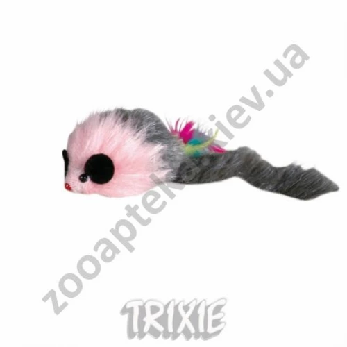 Trixie - миша Тріксі з кольоровими пір'ям і дзвінком