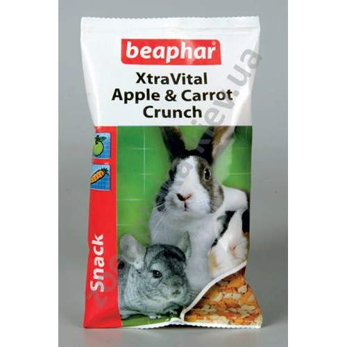 Beaphar Xtra Vital snack Apple & Carrot - вкусное и полезное лакомство Бифар для грызунов