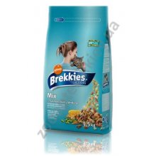 Brekkies Excel Mix Fish - корм Брекис для взрослых кошек с лососем, тунцом и овощами