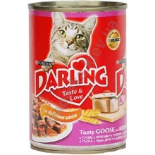 Darling - Корм Дарлинг для взрослых кошек с гусем и почками в соусе