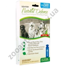 Sentry Natural Defense - биологические капли от блох и клещей для собак и щенков Сентри
