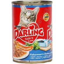 Darling - корм Дарлінг для дорослих кішок з рибою і морквою в соусі