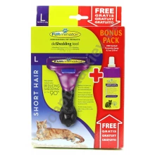 Furminator Short Hair L Bonus Pack - Фурминатор для короткошерстных кошек