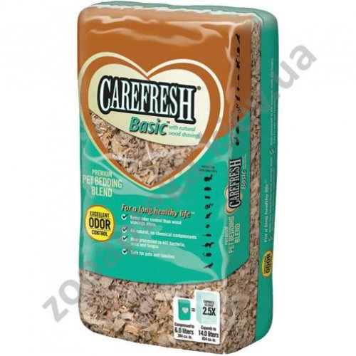 Carefresh Basic - подстилка Карефреш из опилок и целлюлозы для грызунов, птиц, рептилий