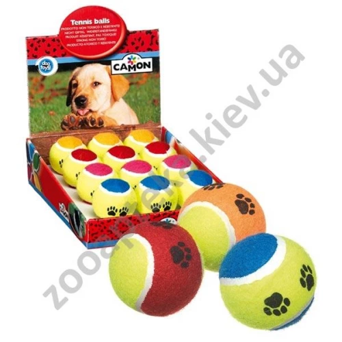 Camon - мяч теннисный Камон для собак, разноцветный
