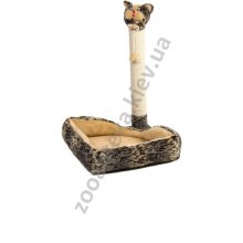 Когтеточка-столбик с лежаком Природа Кошка Лежак