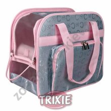 Trixie Alisha - сумка-переноска Трикси нейлоновая серебристо-розовая