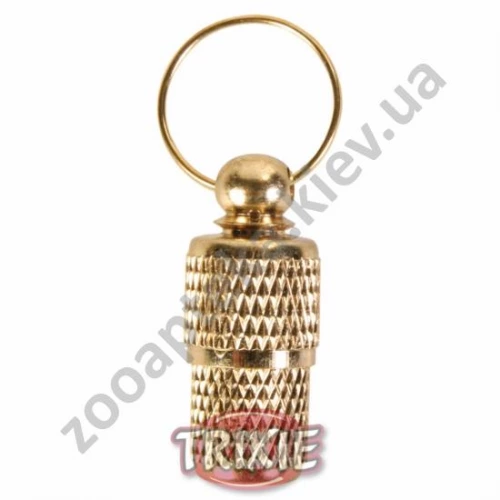 Trixie - капсула на ошейник для адреса Трикси, цвет золото