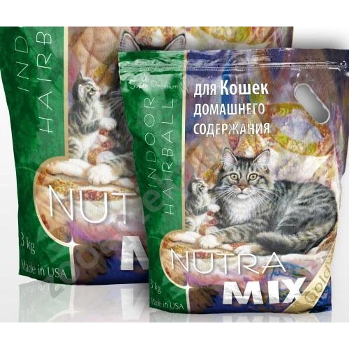Nutra Mix Gold Indoor Hairball - корм Нутра Микс Голд для домашних кошек