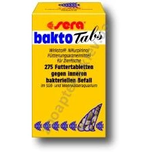 Sera Bakto Tabs - лечебный корм Сера при бактериальных заболеваниях рыб