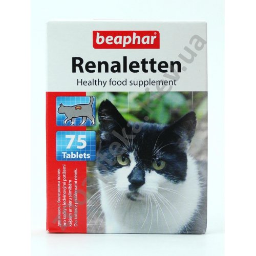 Beaphar Renaletten - кормовая добавка Бифар для кошек с проблемами почек