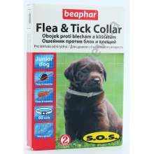 Beaphar SOS Flea & Tick Collar - ошейник от блох и клещей Бифар для щенков с 2 месяцев