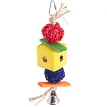 Flamingo Papyr Parakeet Toy Cube Small - подвесная игрушка Фламинго для средних и крупных попугаев