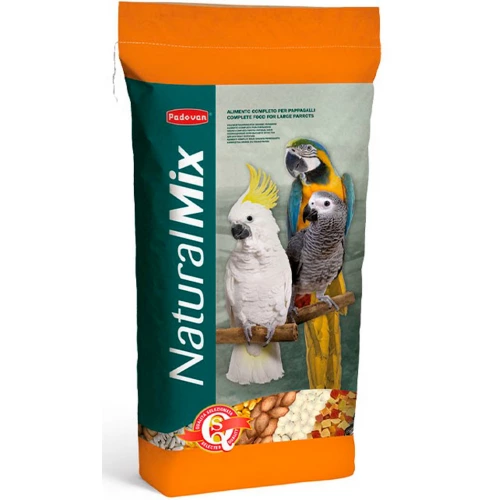 Padovan NaturalMix Pappagalli - основний корм Падован для великих папуг