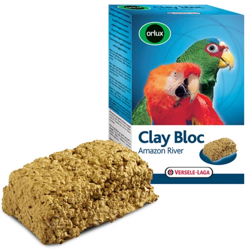 Versele-Laga Orlux Clay Bloc Amazon River - минеральный блок Версель-Лага для крупных попугаев
