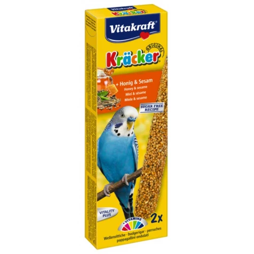 Vitakraft - крекер Витакрафт с медом и кунжутом для волнистых попугаев