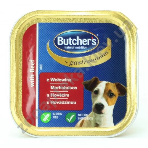 Butchers Dog Gastronomia Beef - паштет Батчерс з яловичиною для собак