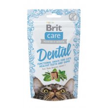 Brit Care Cat Snack Dental - лакомство Брит с индейкой для здоровья зубов и десен кошек