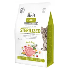 Brit Care GF Sterilized Immunity Support - корм Бріт зі свіжою свининою для стерилізованих кішок