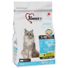 1-st Choice Cat Adult Healthy Skin Coat - корм Фест Чойс с лососем для здоровой кожи и шерсти кошек