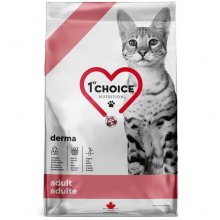 1-st Choice Cat Adult Derma - дієтичний корм Фест Чойс для здоров'я шкіри і шерсті кішок
