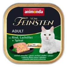 Animonda Vom Feinsten - консервы Анимонда с говядиной, лососем и шпинатом для кошек