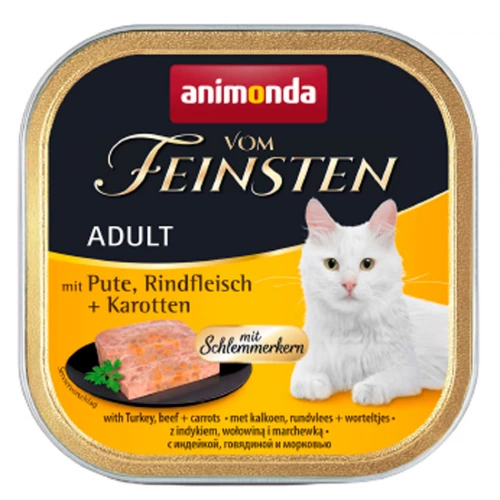 Animonda Vom Feinsten - консерви Анімонда з індичкою, яловичиною та морквою для кішок