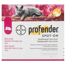Bayer Profender - антигельмінтик Байєр Профендер для кішок вагою 5-8 кг