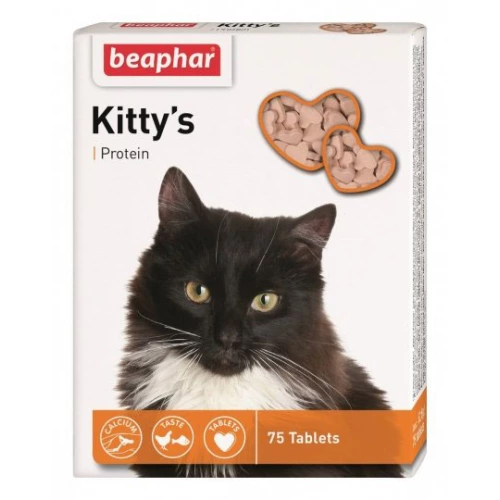 Beaphar Kitty`s Protein - витаминизированное лакомство Бифар для кошек с протеином