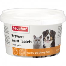 Beaphar Brewers Yeast Tablets With Garlic - таблетки Бифар с пивными дрожжами и чесноком