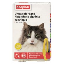 Beaphar Ungezieferband for Cat - ошейник Бифар от блох и клещей для кошек, желтый