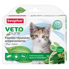 Beaphar Veto Pure Pipettes Repulsives Antiparasitaires Chaton - капли Бифар для котят