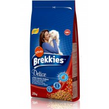Brekkies Excel Delice Meat - корм Брекис хрустящие мясные кусочки для котов