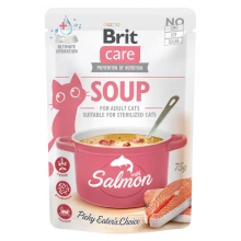 Brit Care Cat Soup with Salmon - корм Брит суп с лососем для кошек