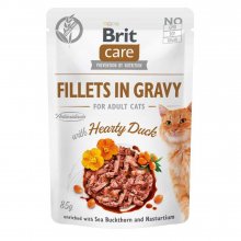 Brit Care Cat Fillets in Gravy - корм Бріт філе в соусі з качкою для кішок