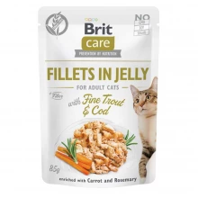 Brit Care Cat Fillets in Jelly - корм Брит филе в желе с треской и форелью для кошек