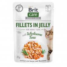 Brit Care Cat Fillets in Jelly - корм Брит филе в желе с тунцом для кошек