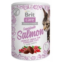 Brit Care Cat Snack Superfruits Salmon - лакомство Брит с лососем для стерилизованных кошек
