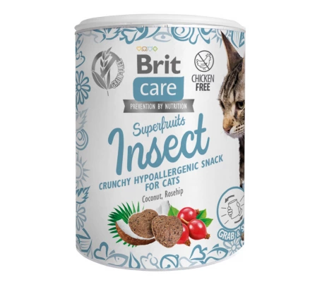 Brit Care Cat Superfruits Snack Snack Insect - ласощі Бріт із комахами для кішок