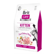 Brit Care GF Kitten - беззерновий корм Бріт зі свіжим м'ясом курки і індичкою для кошенят