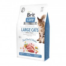 Brit Care GF Large Cats - корм Брит со свежим мясом утки и курицы для кошек крупных пород