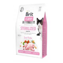 Brit Care GF Sterilized Sensitive - корм Брит со свежим мясом кролика для стерилизованных кошек