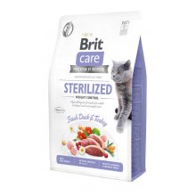 Brit Care GF Sterilized Weight Control - корм Брит со свежим мясом утки для стерилизованных кошек