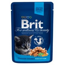 Brit Premium Kitten - корм Брит кусочки с курицей для котят