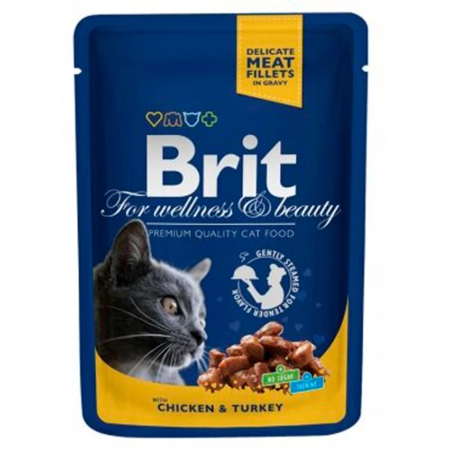 Brit Premium - корм Бріт з куркою та індичкою для кішок