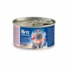 Brit Premium by Nature - паштет Бріт з куркою та сердечками для кішок