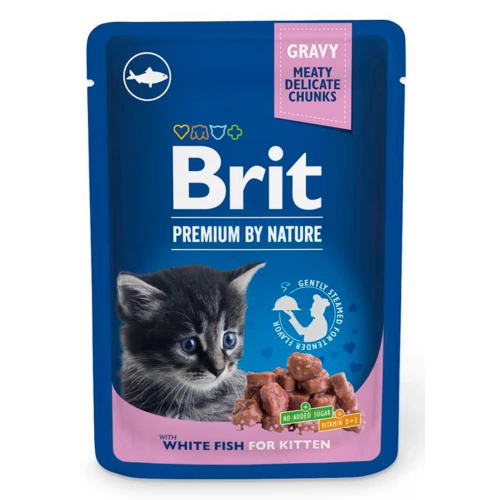 Brit Premium Kitten - корм Бріт з білою рибою для кошенят