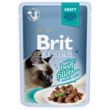 Brit Premium - корм Брит с говядиной в соусе для кошек